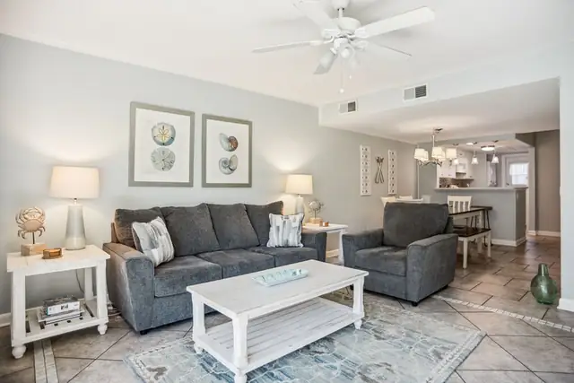 Living room at Hilton Head Cabanas 34